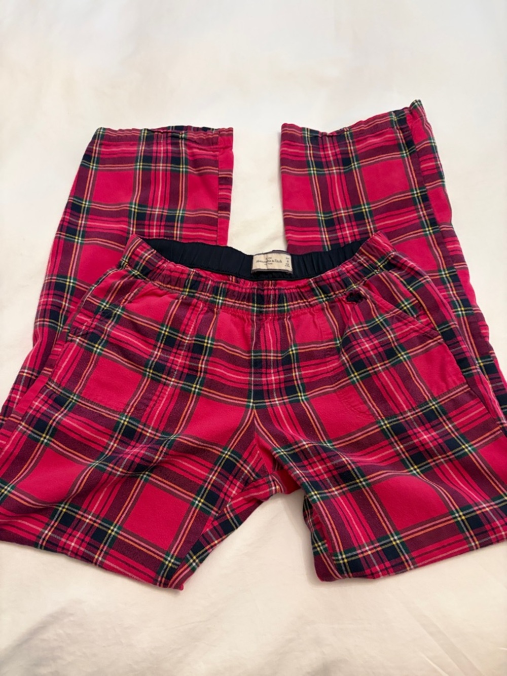 Abercrombie & Fitch hot pink Plaid Lounge Pants